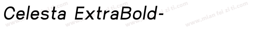 Celesta ExtraBold字体转换